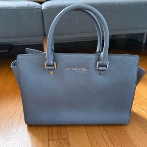 Michael Kors Gray Satchel Bag